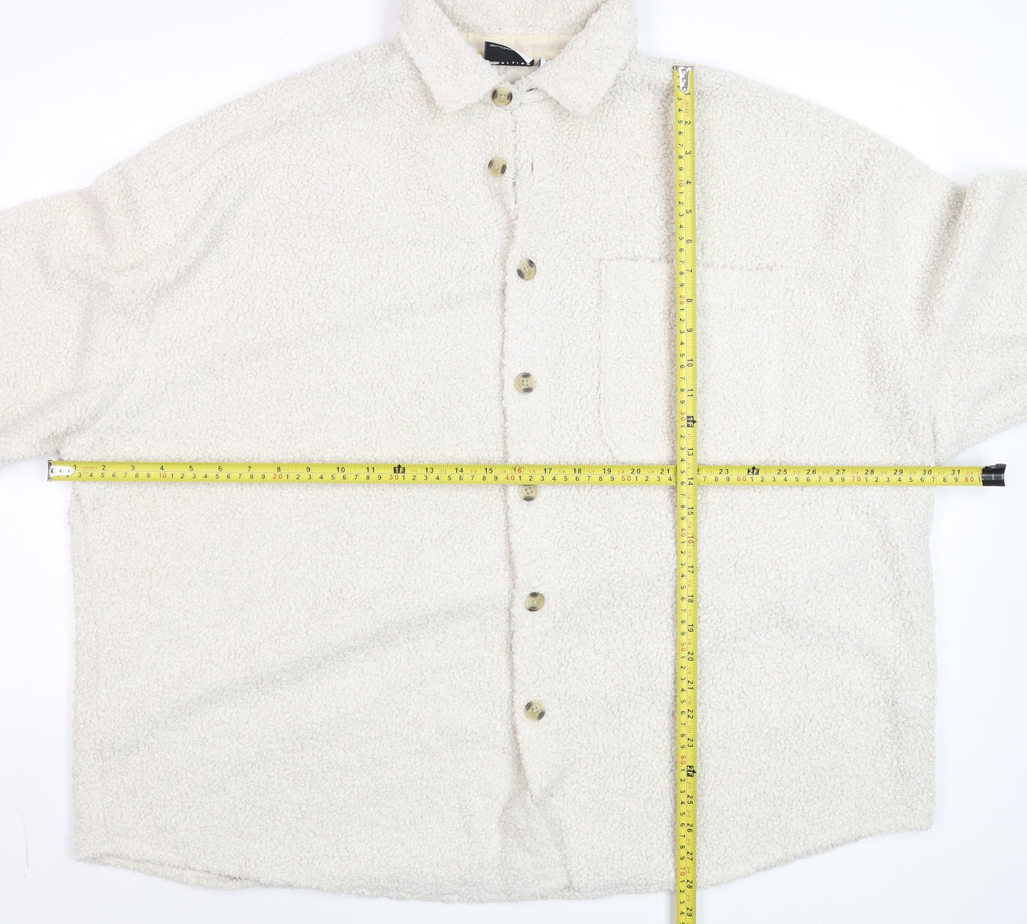 Mens UK Size XL ASOS DESIGN Ivory Basic Jacket