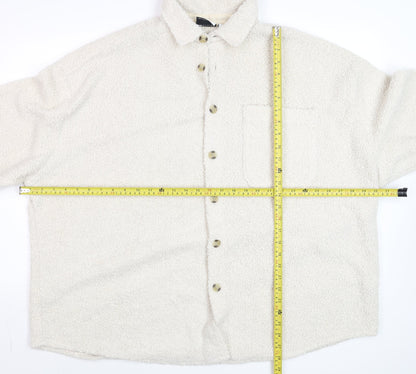 Mens UK Size XL ASOS DESIGN Ivory Basic Jacket
