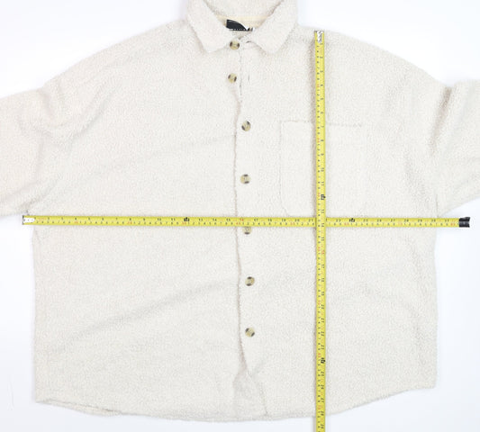 Mens UK Size XL ASOS DESIGN Ivory Basic Jacket