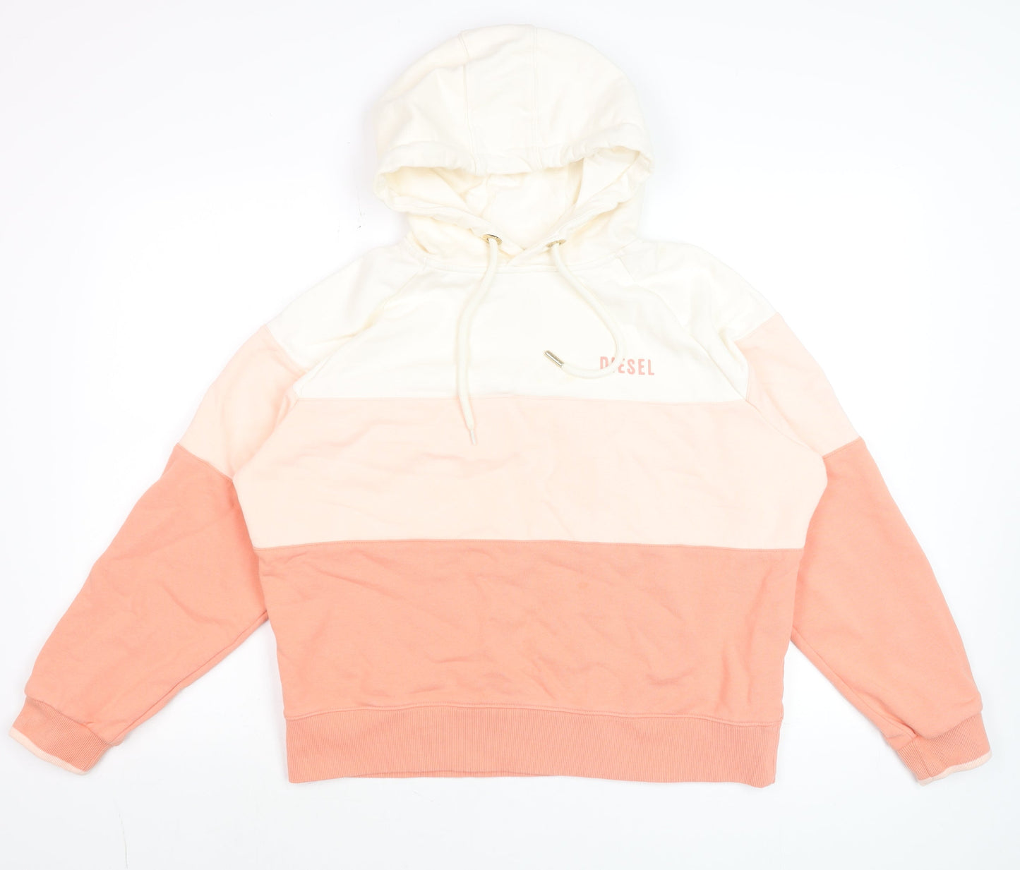 Womens UK Size L Diesel Multicoloured Pullover Hoodie
