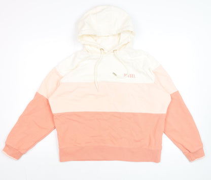 Womens UK Size L Diesel Multicoloured Pullover Hoodie