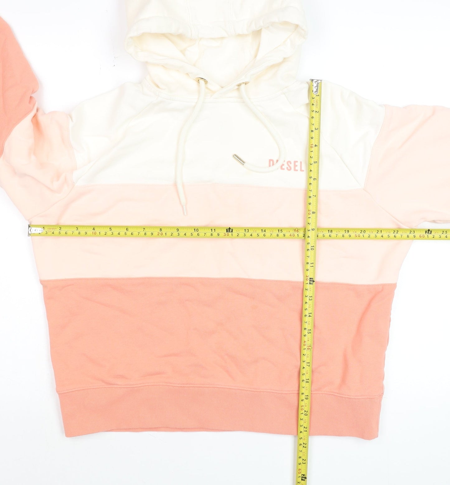 Womens UK Size L Diesel Multicoloured Pullover Hoodie