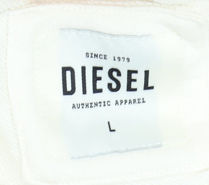 Womens UK Size L Diesel Multicoloured Pullover Hoodie