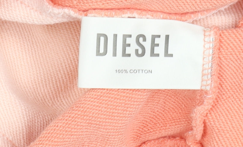 Womens UK Size L Diesel Multicoloured Pullover Hoodie