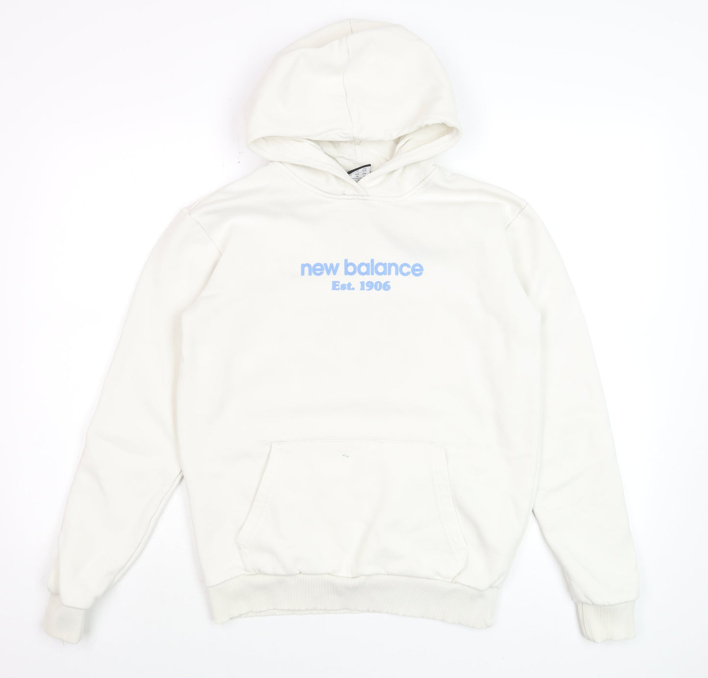 Mens UK Size XS New Balance White Pullover Hoodie