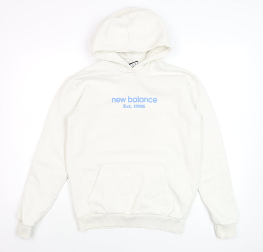 Mens UK Size XS New Balance White Pullover Hoodie