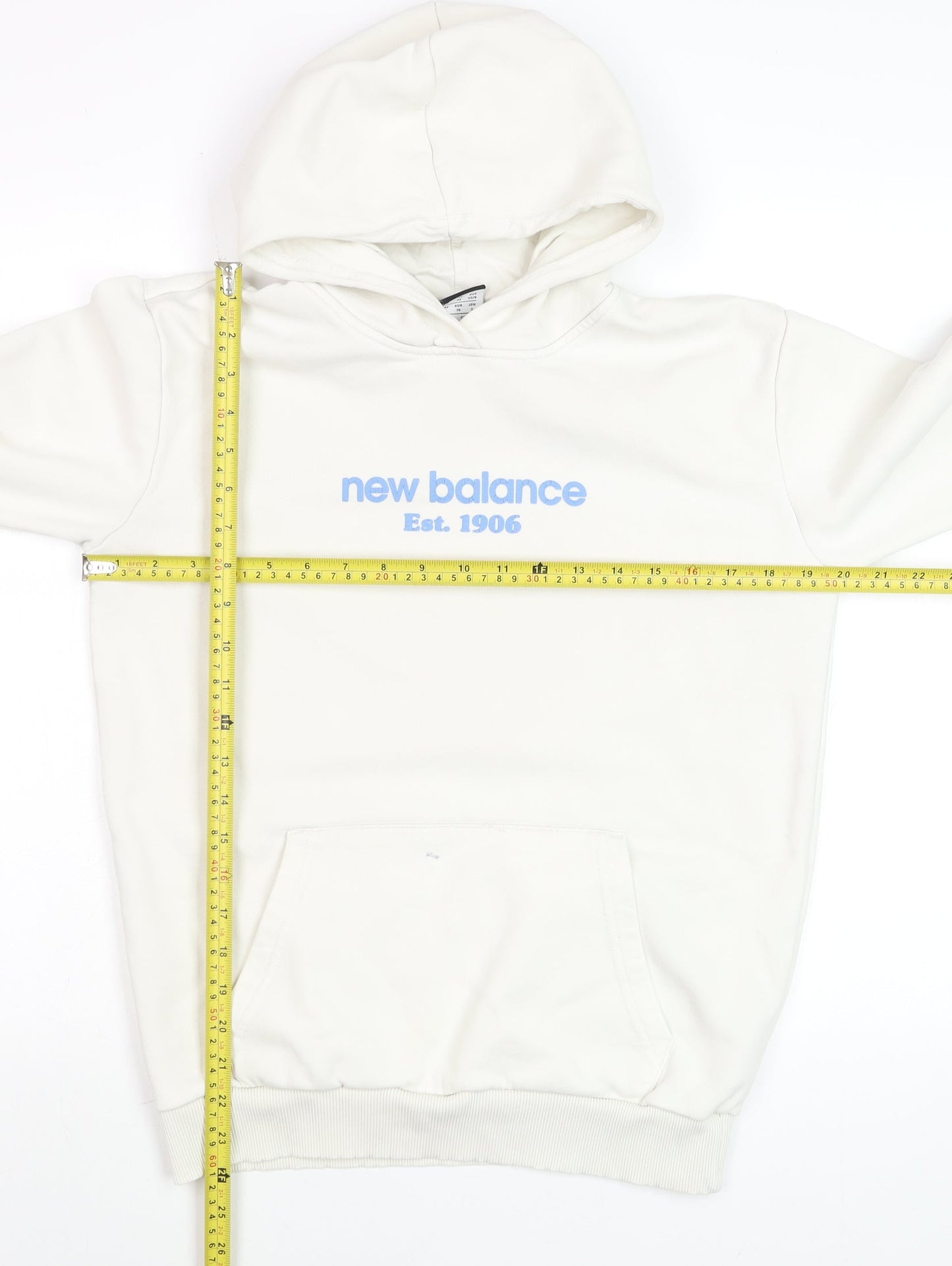 Mens UK Size XS New Balance White Pullover Hoodie