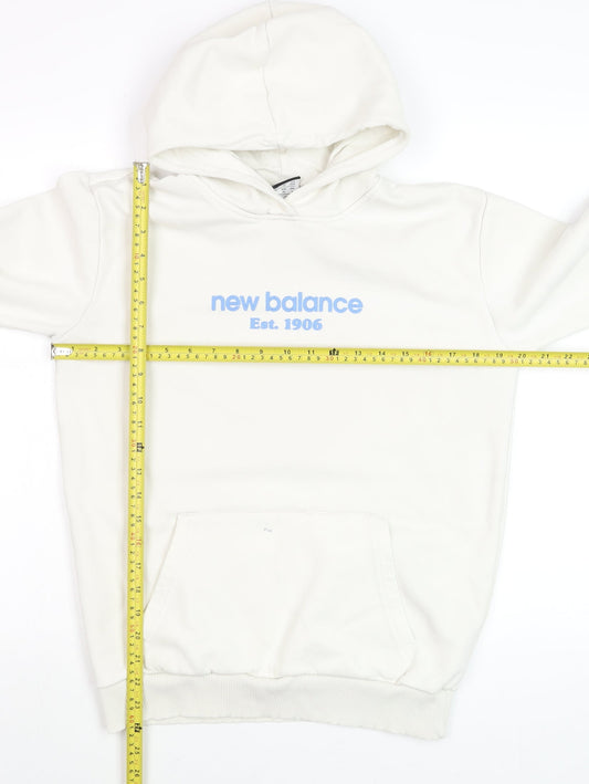 Mens UK Size XS New Balance White Pullover Hoodie