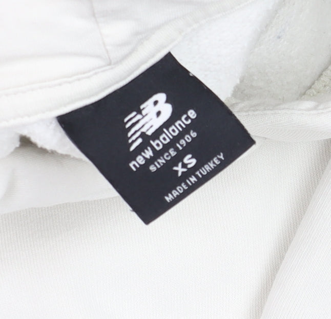 Mens UK Size XS New Balance White Pullover Hoodie