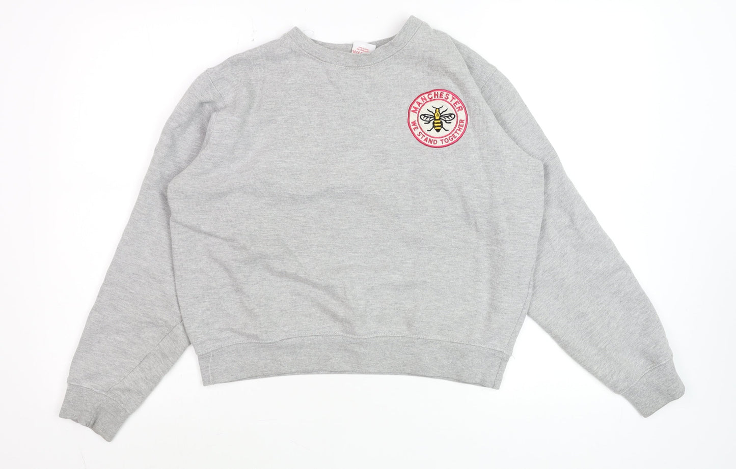 Mens UK Size S Manchester Souvenirs Grey Pullover Sweatshirt