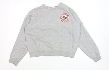 Mens UK Size S Manchester Souvenirs Grey Pullover Sweatshirt