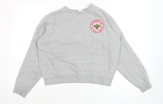 Mens UK Size S Manchester Souvenirs Grey Pullover Sweatshirt