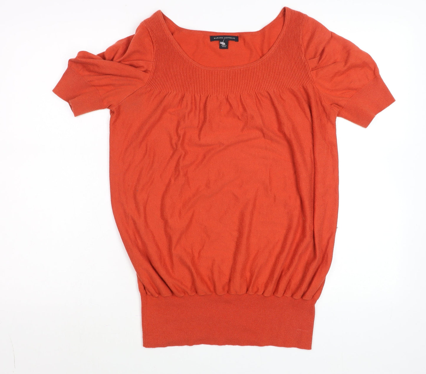 Womens UK Size M Banana Republic Orange Basic T-Shirt