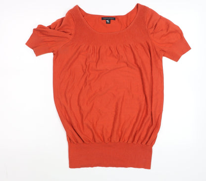 Womens UK Size M Banana Republic Orange Basic T-Shirt