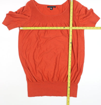 Womens UK Size M Banana Republic Orange Basic T-Shirt