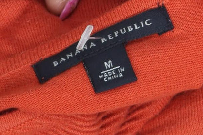 Womens UK Size M Banana Republic Orange Basic T-Shirt