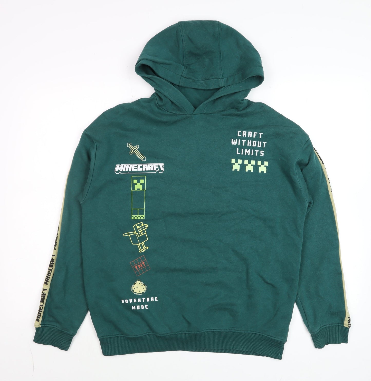 Boys UK Size 13-14 Years Marks and Spencer Green Pullover Hoodie