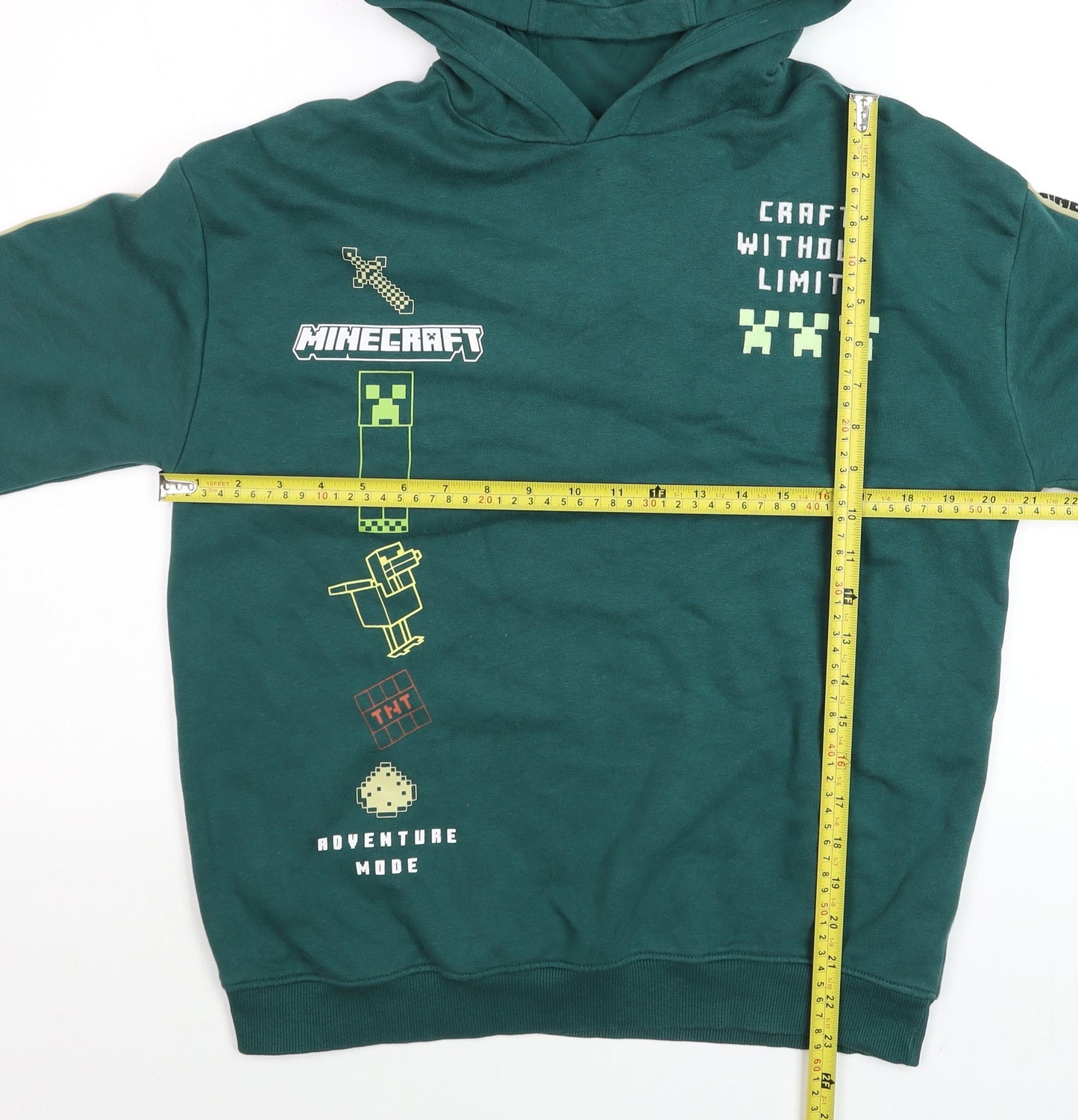 Boys UK Size 13-14 Years Marks and Spencer Green Pullover Hoodie