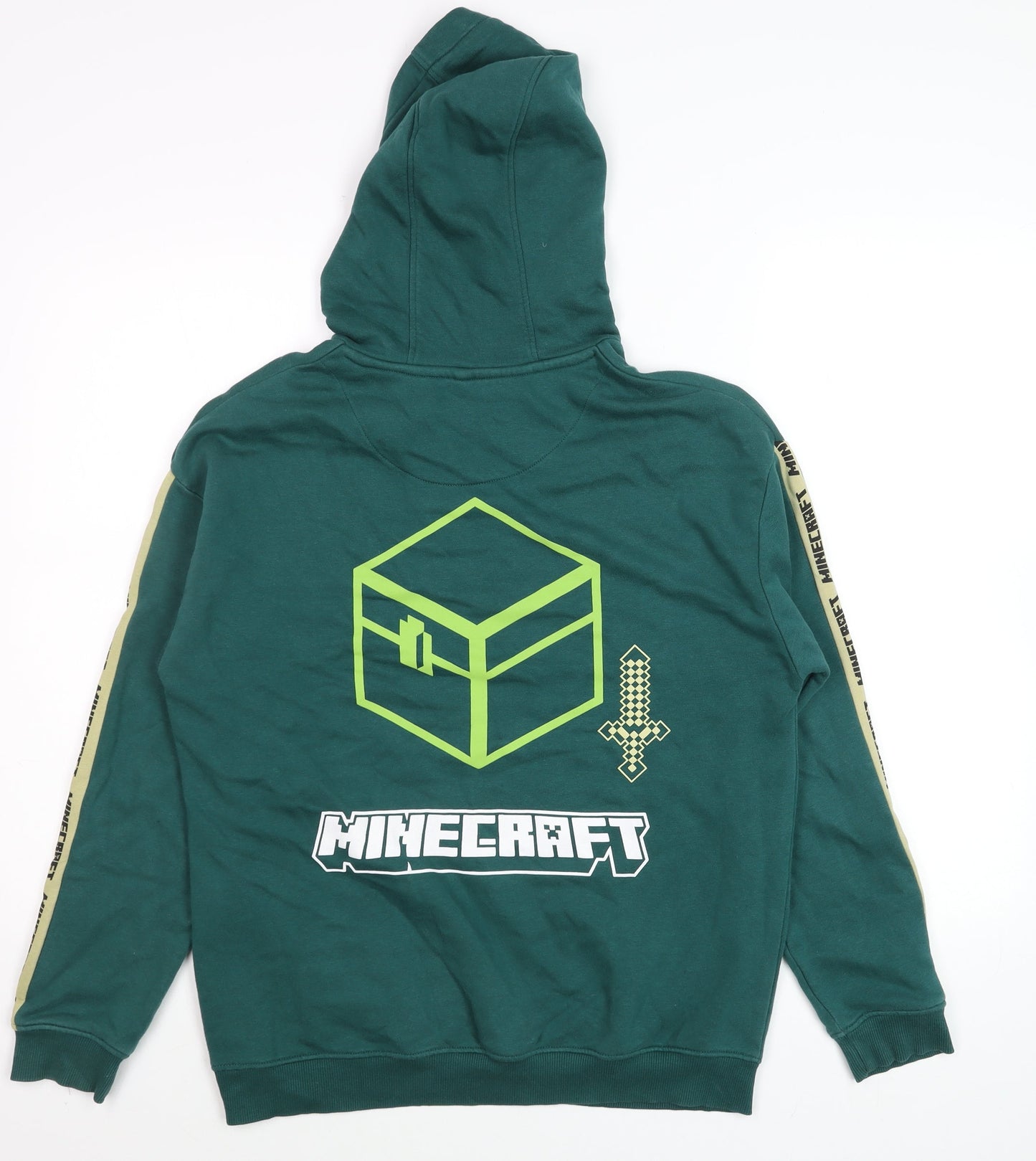 Boys UK Size 13-14 Years Marks and Spencer Green Pullover Hoodie
