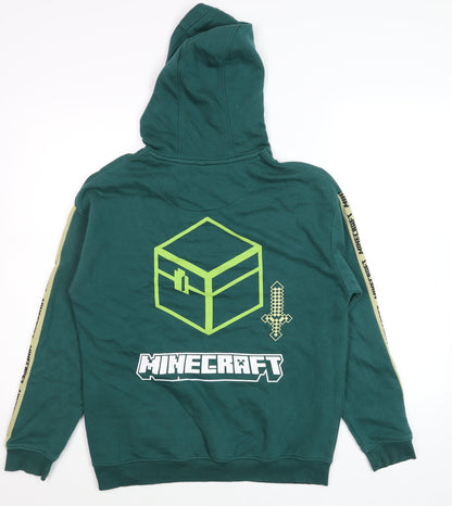 Boys UK Size 13-14 Years Marks and Spencer Green Pullover Hoodie