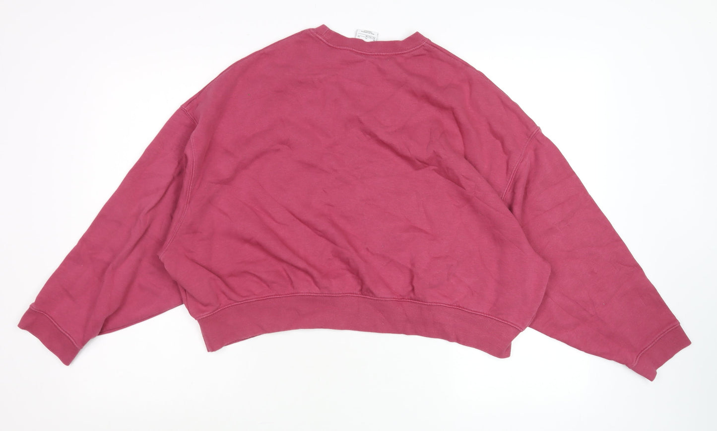 Womens UK Size XL Nike Pink Pullover Sweatshirt
