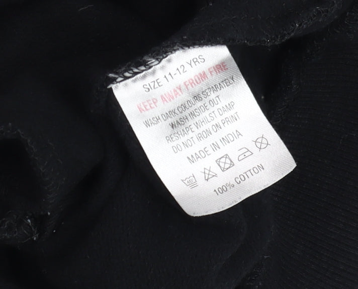 Boys UK Size 11-12 Years Among Us Black Pullover Hoodie