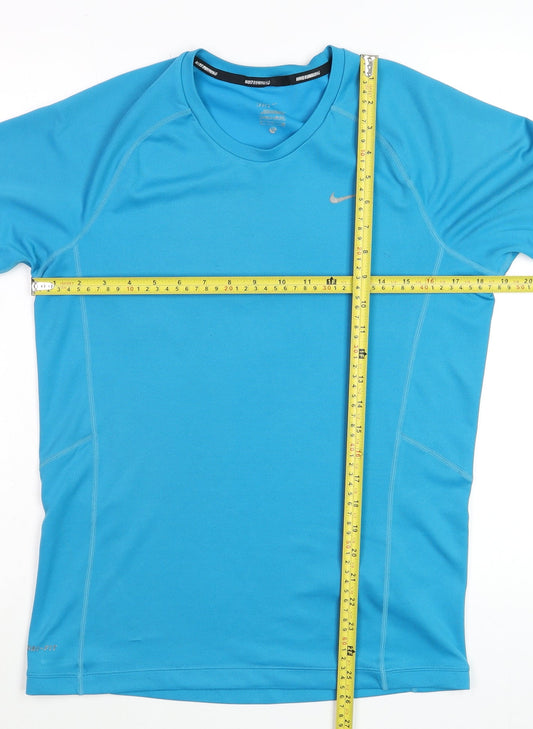 Mens UK Size S Nike Blue Running & JoggingGym & TrainingFootball T-Shirt