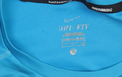 Mens UK Size S Nike Blue Running & JoggingGym & TrainingFootball T-Shirt