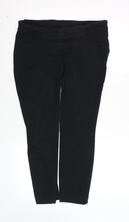 Womens UK Size M H&M Regular Fit Casual Workwear Travel Black Trousers