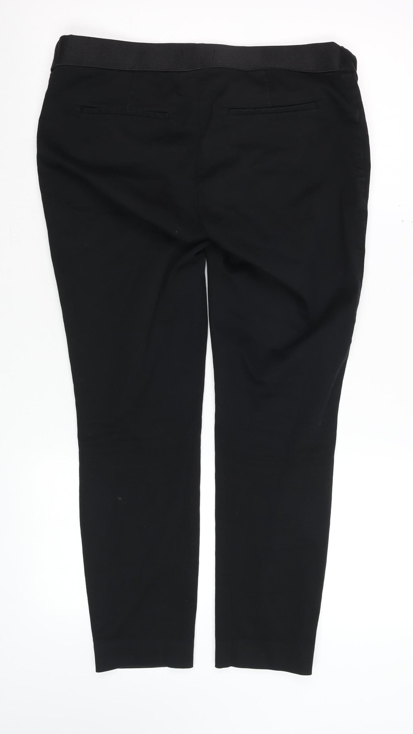 Womens UK Size M H&M Regular Fit Casual Workwear Travel Black Trousers