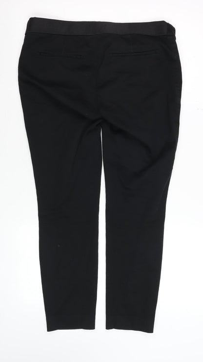 Womens UK Size M H&M Regular Fit Casual Workwear Travel Black Trousers