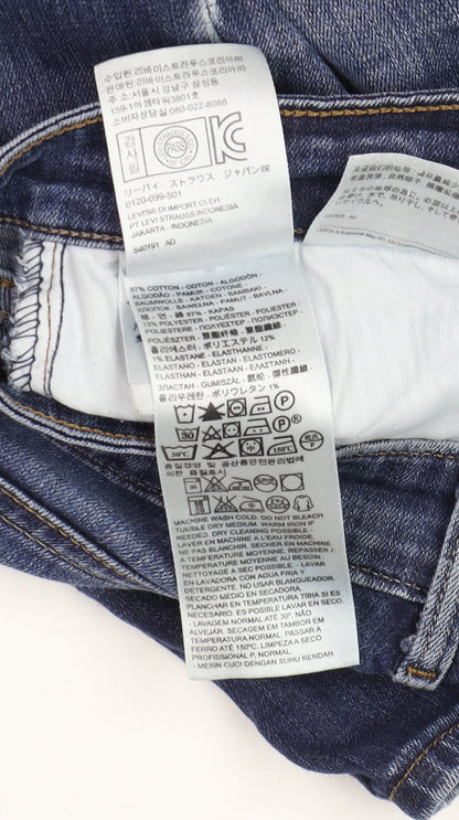 Womens UK Size 8 Levi's Slim Fit Skinny Blue Jeans