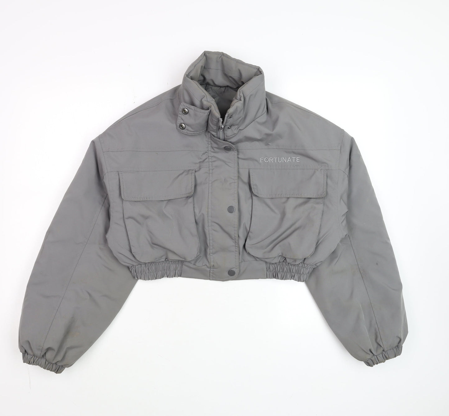 Womens UK Size M Dazy Grey Puffer Jacket