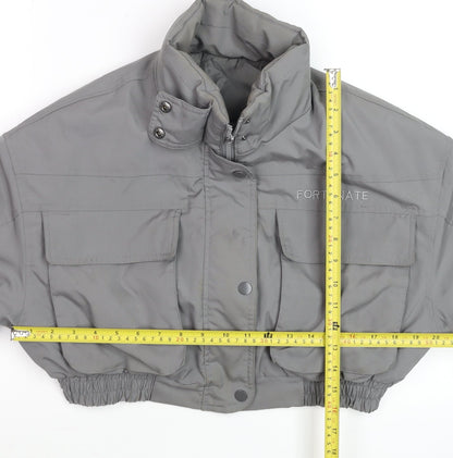 Womens UK Size M Dazy Grey Puffer Jacket