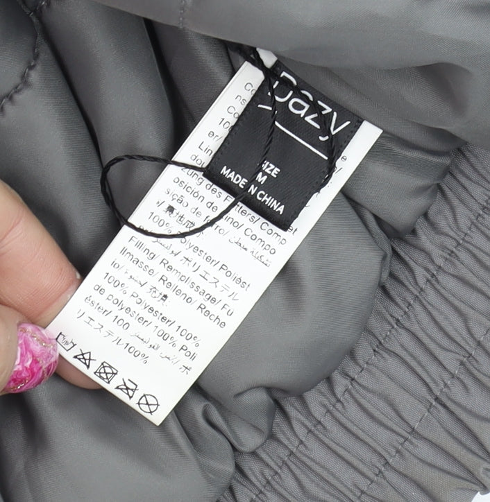 Womens UK Size M Dazy Grey Puffer Jacket