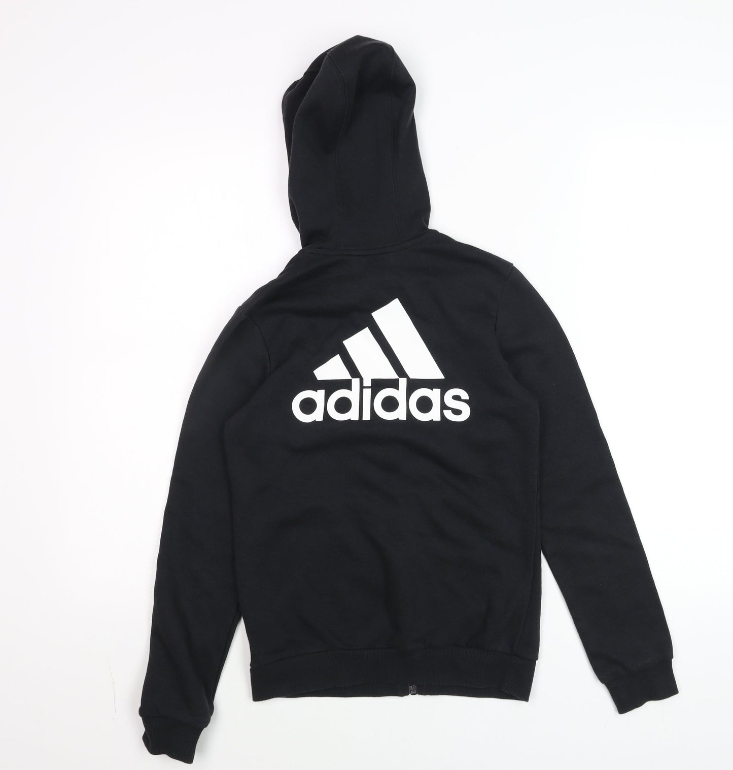 Boys UK Size 11-12 Years adidas Black Full Zip Hoodie