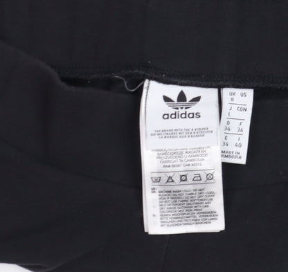Womens UK Size 8 adidas Slim Fit Leggings Black Leggings