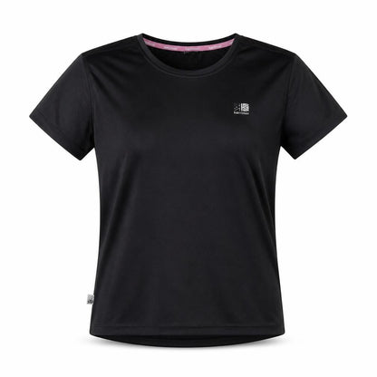 Womens UK Size 12 Karrimor Black Running & Jogging Gym & Training Fitness T-Shir