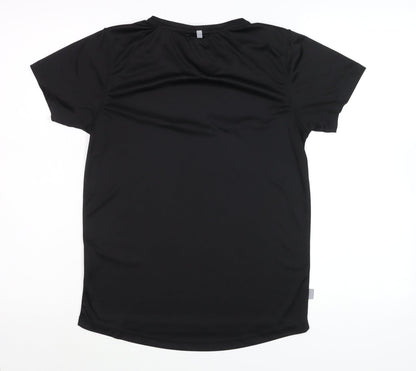 Womens UK Size 12 Karrimor Black Running & Jogging Gym & Training Fitness T-Shir