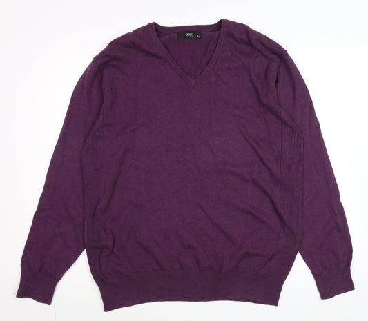 Mens UK Size XL NEXT Purple Pullover Jumper