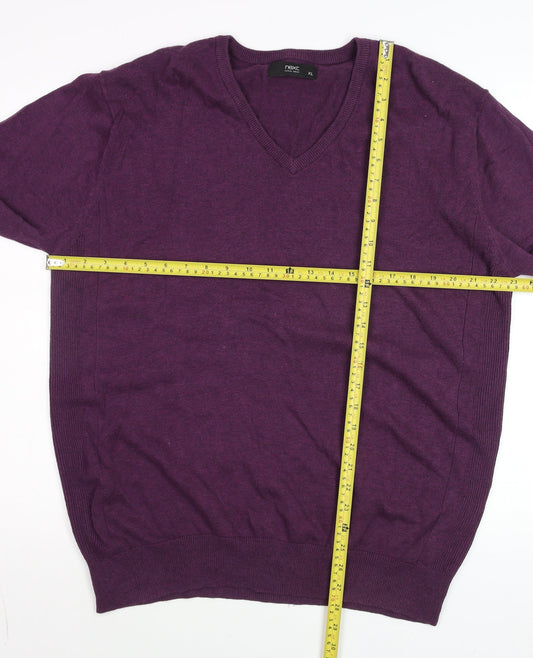 Mens UK Size XL NEXT Purple Pullover Jumper