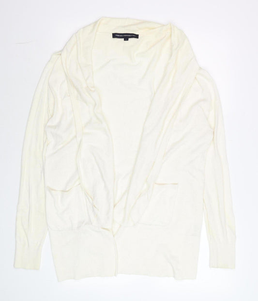 Womens UK Size L French Connection Ivory Cardigan Jumper