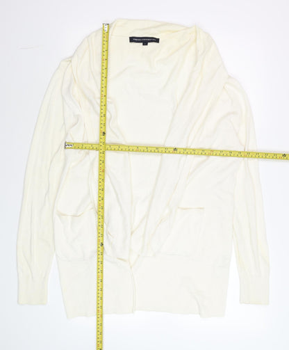 Womens UK Size L French Connection Ivory Cardigan Jumper
