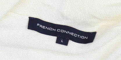 Womens UK Size L French Connection Ivory Cardigan Jumper
