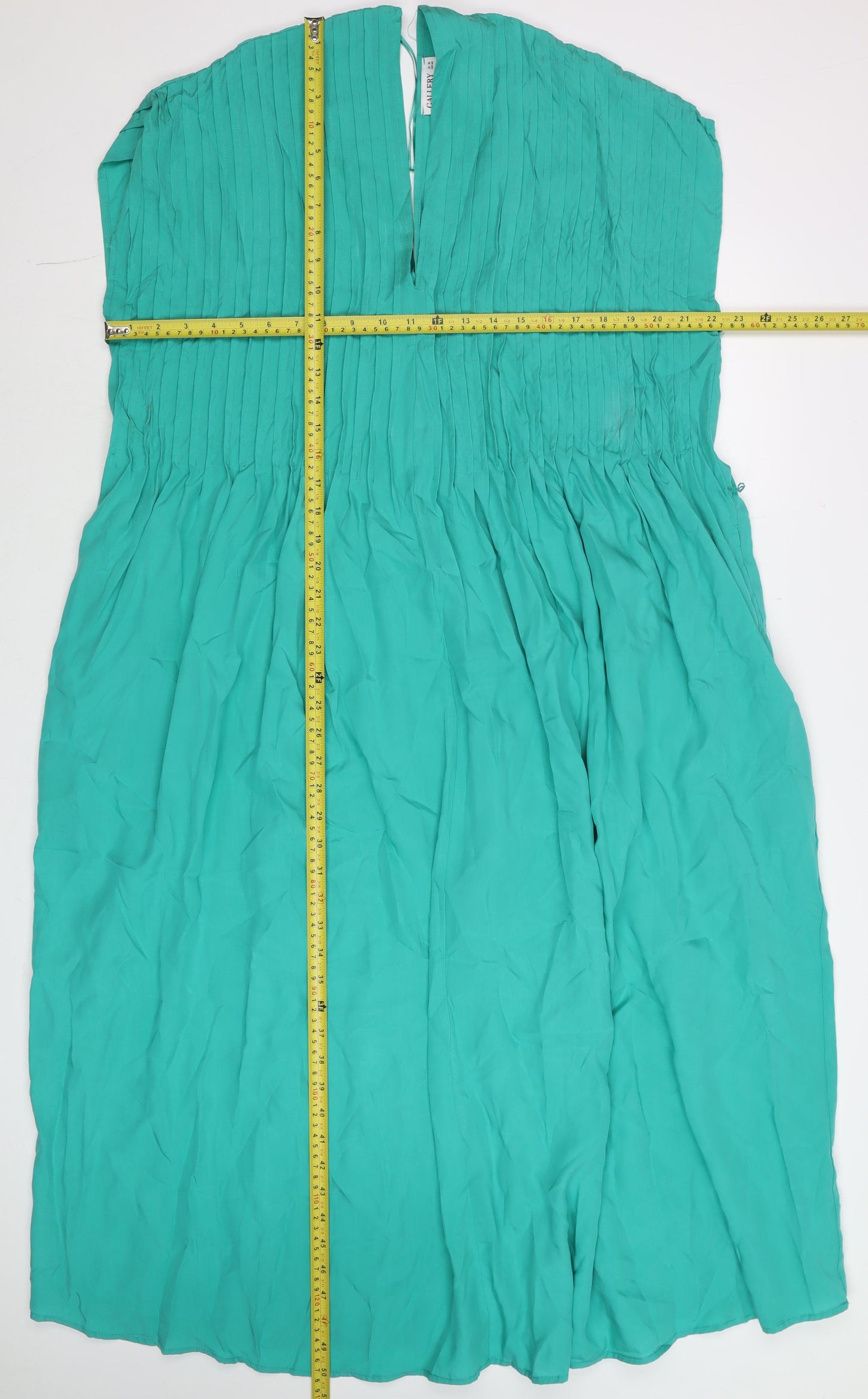 Gallery Women’s Green Size 16 Sleeveless A-Line Knee Length Dress
