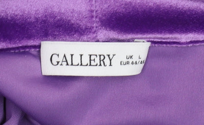 Womens UK Size L Gallery Purple Camisole Blouse