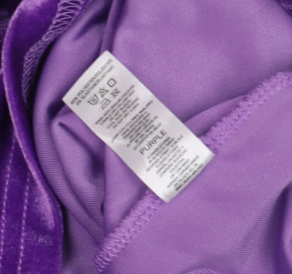 Womens UK Size L Gallery Purple Camisole Blouse