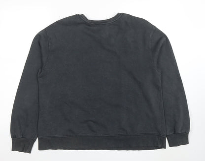 Womens UK Size M Zara Black Pullover Sweatshirt