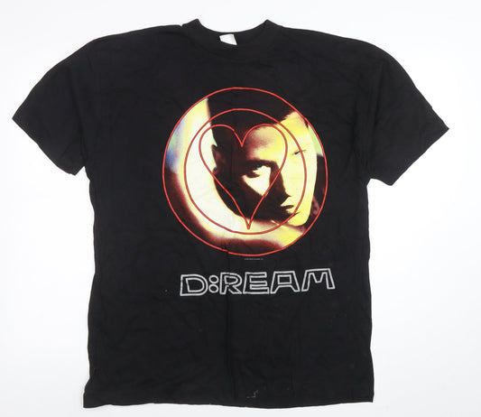 Mens UK Size L D:Ream Black  T-Shirt