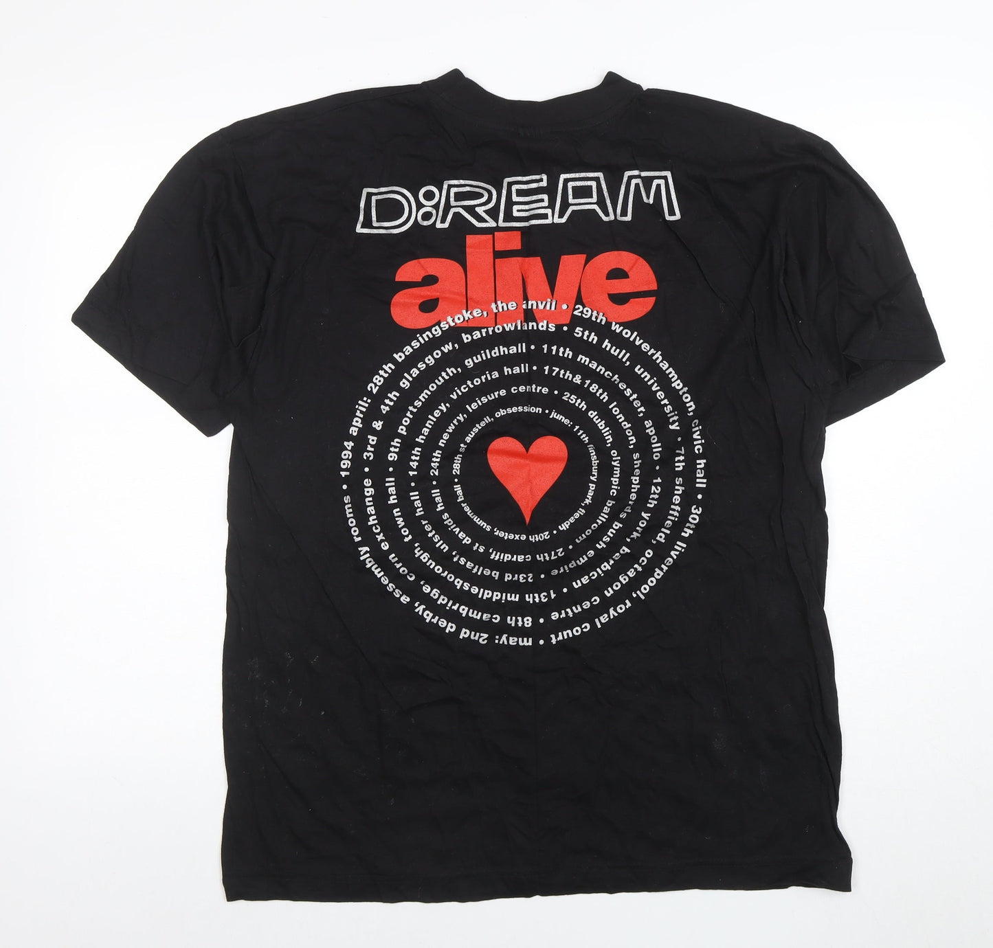 Mens UK Size L D:Ream Black  T-Shirt